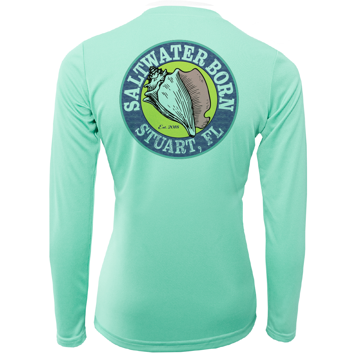 Stuart "Saltwater Hair...Don't Care" Long Sleeve UPF 50+ Dry-Fit Shirt