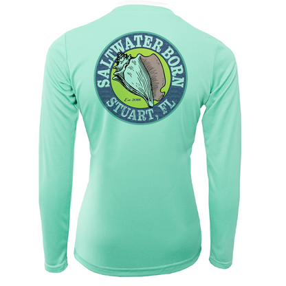Stuart "Saltwater Hair...Don't Care" Long Sleeve UPF 50+ Dry-Fit Shirt