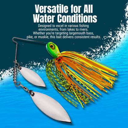 Reaction Tackle Lead Double Willow Blade Spinnerbait Jigs (3-Pack) - New