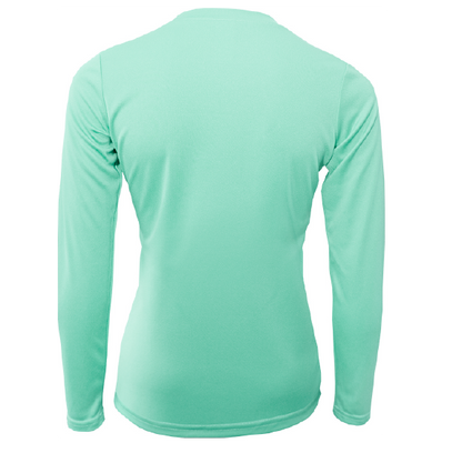 Siesta Key, FL Circle Logo Girl's Long Sleeve UPF 50+ Dry-Fit Shirt