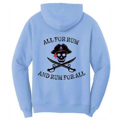 New York Freshwater Born Men's "All For Rum and Rum For All" Cotton Hoodie