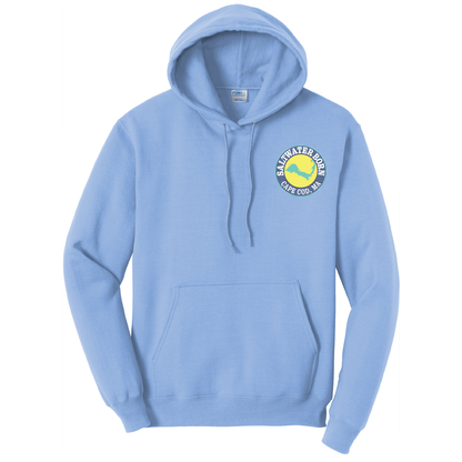 Cape Cod, MA Jaws Men's Cotton Hoodie
