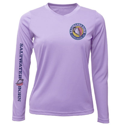 Outer Banks, NC Beach Jeep Women's Long Sleeve UPF 50+ Dry-Fit Shirt