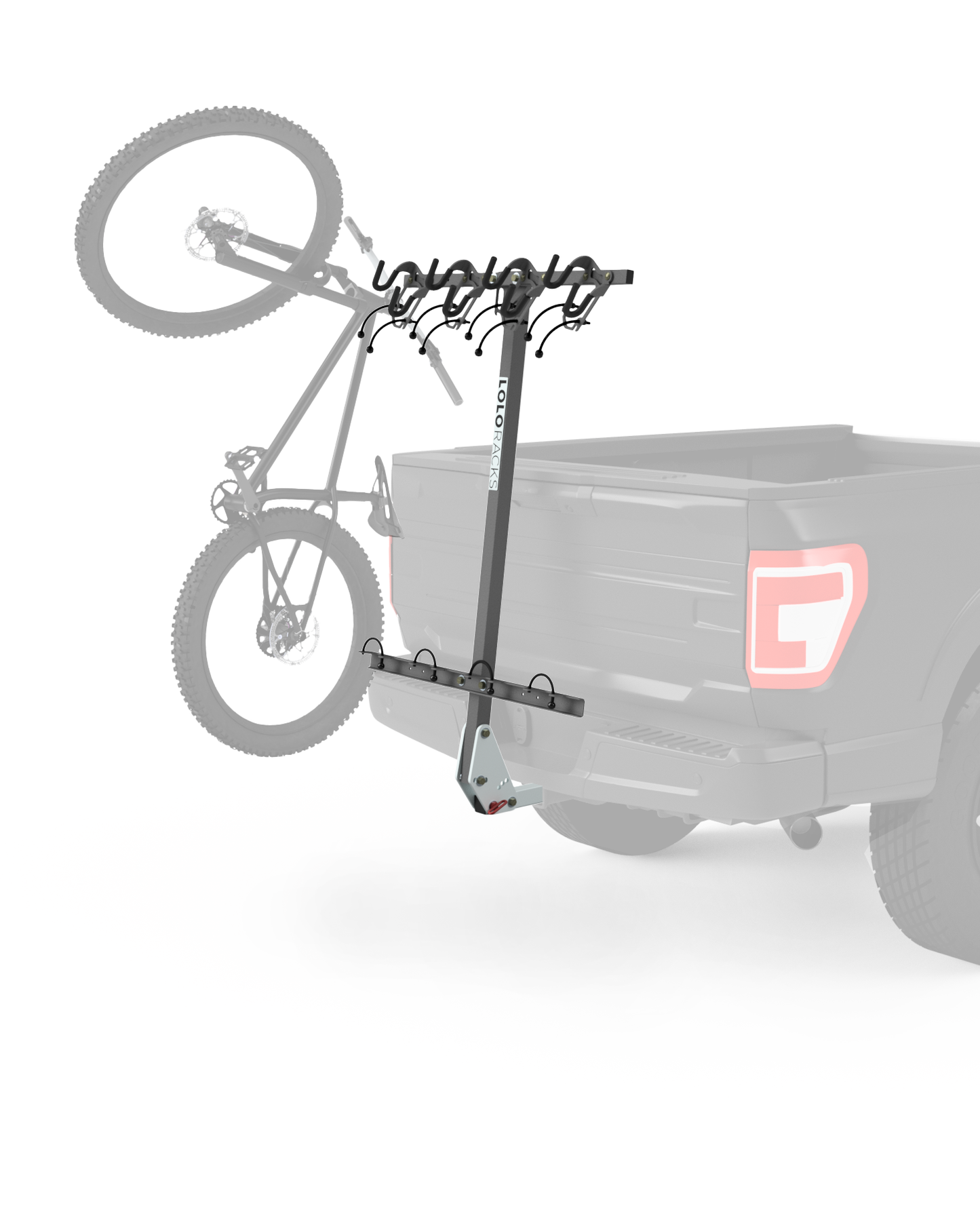 Lolo Racks 4 bike rack for 2" inch hitch (includes locking hitch bolt)