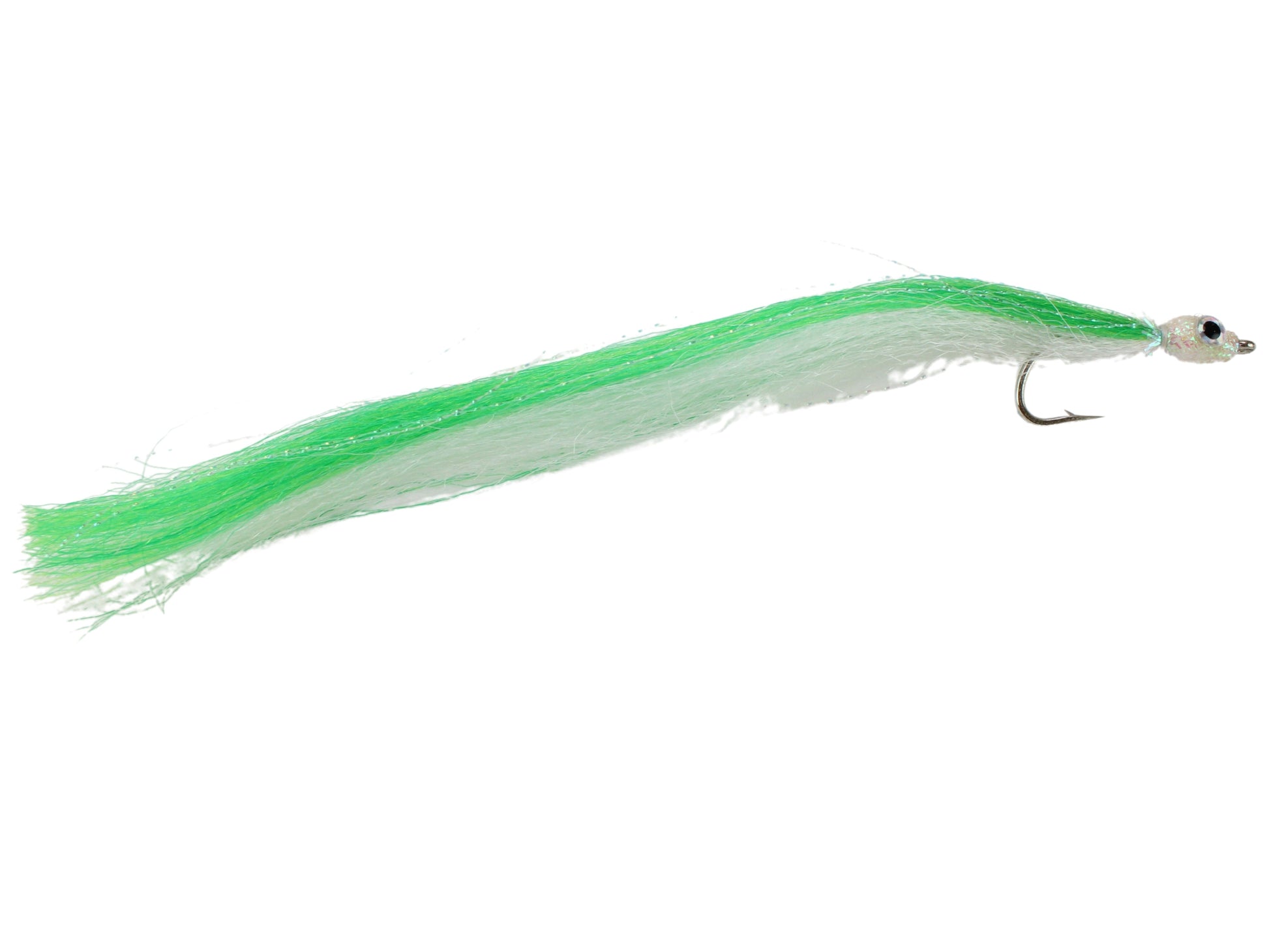 Wild Water Fly Fishing Green Long Tail Candy Eel, Size 1/0 (Qty 3) | SendIt Sailing