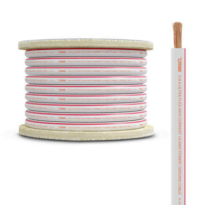 DS18 0-GA Marine Grade Tinned 100% Copper OFC Power Wire -25 Feet