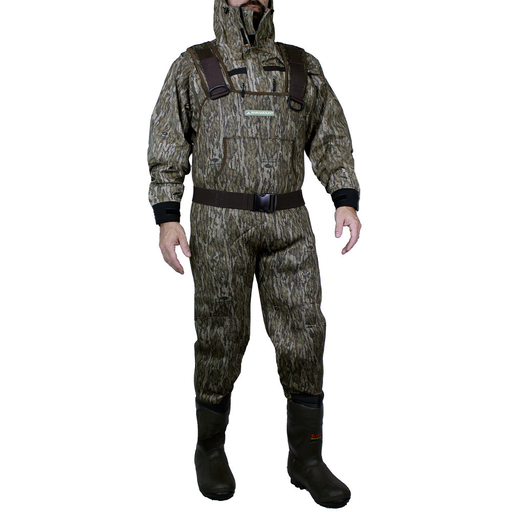 BAYOU 3.5mm Neoprene Camo Chest Wader – 600g Boots