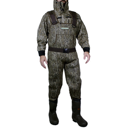 BAYOU 3.5mm Neoprene Camo Chest Wader – 600g Boots