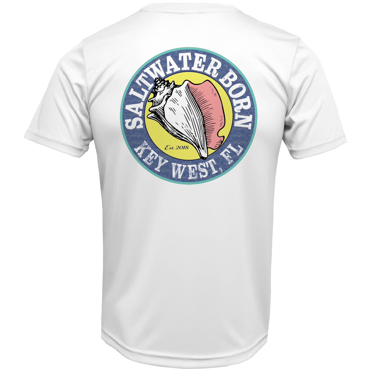 Key West, FL Sailfish on Chest Short Sleeve UPF 50+ Dry-Fit Shirt