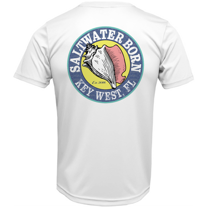 Key West, FL Sailfish on Chest Short Sleeve UPF 50+ Dry-Fit Shirt