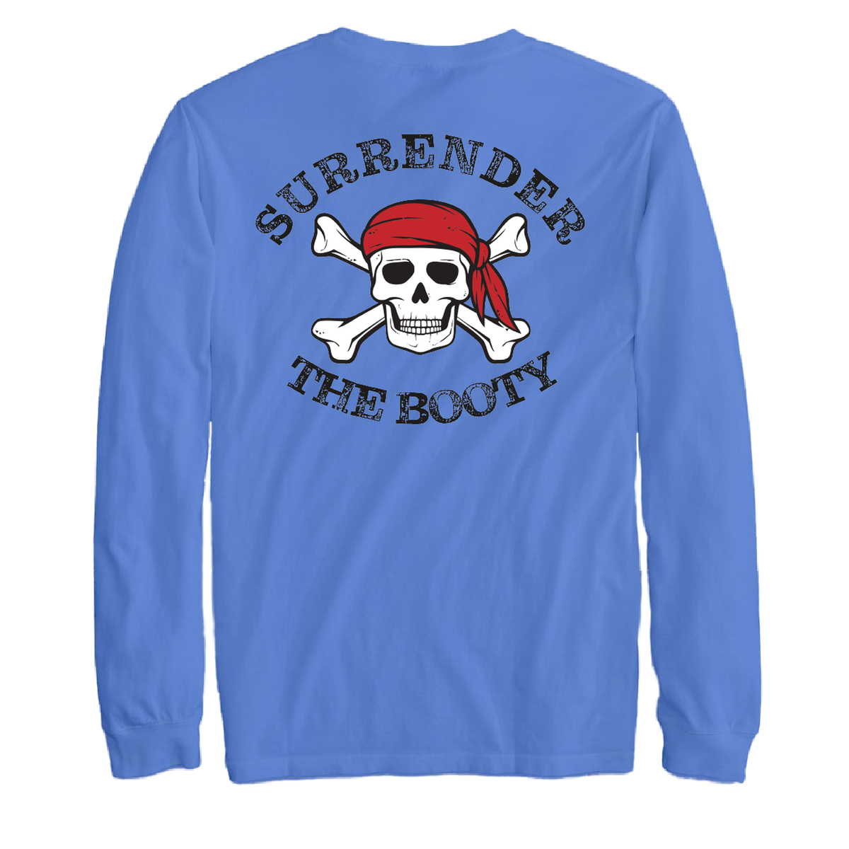 New York Freshwater Born "Surrender The Booty" Men's Cotton Long Sleeve Shirt