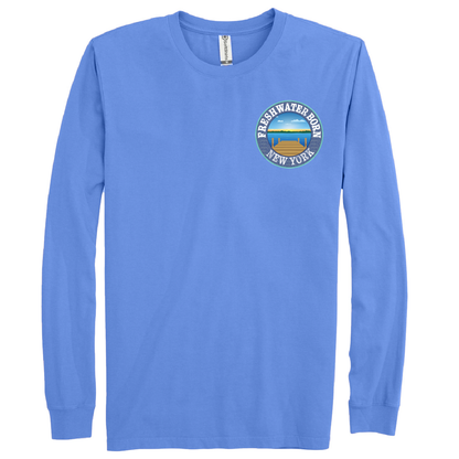 New York Freshwater Born "All For Rum and Rum For All" Men's Cotton Long Sleeve Shirt