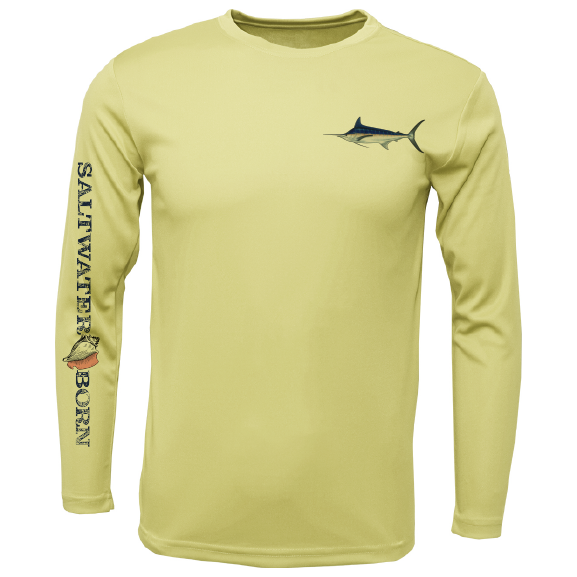 SK Marlin on Chest Long Sleeve UPF 50+ Dry-Fit Shirt
