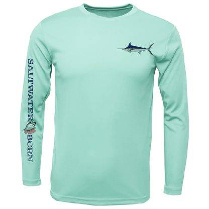 Clean Marlin Long Sleeve UPF 50+ Dry-Fit Shirt