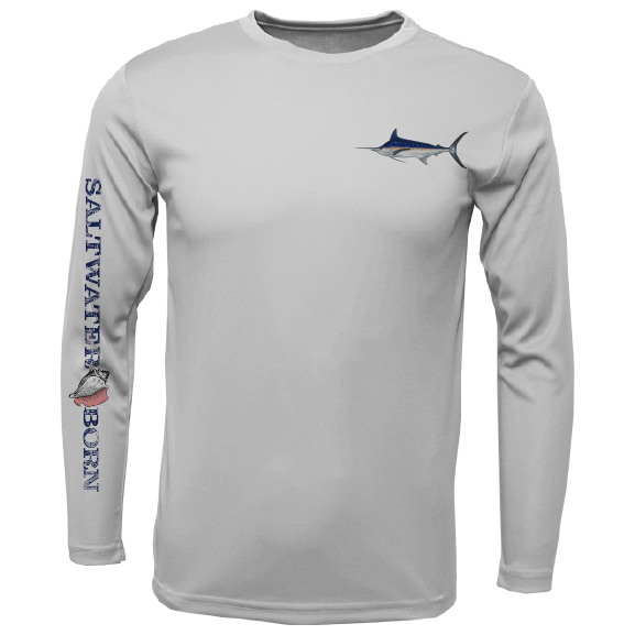 SK Marlin on Chest Long Sleeve UPF 50+ Dry-Fit Shirt