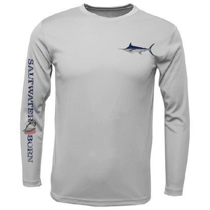 SK Marlin on Chest Long Sleeve UPF 50+ Dry-Fit Shirt