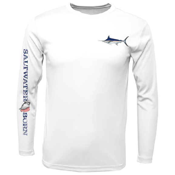 SK Marlin on Chest Long Sleeve UPF 50+ Dry-Fit Shirt