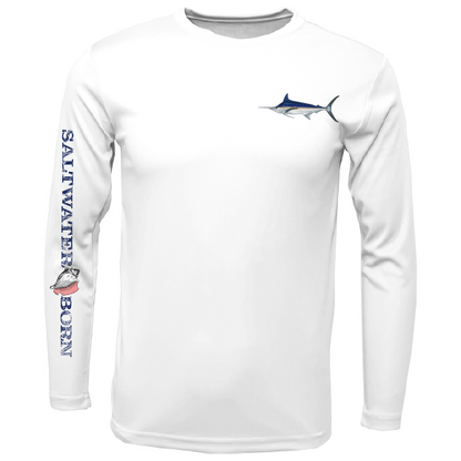 SK Marlin on Chest Long Sleeve UPF 50+ Dry-Fit Shirt