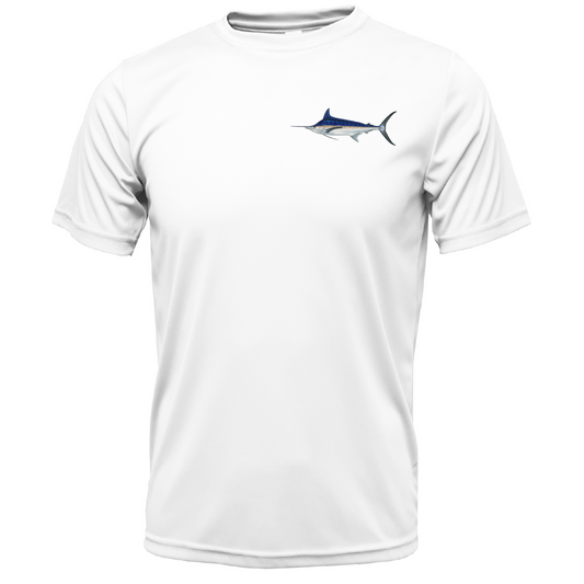 Key West, FL Marlin on Chest Short Sleeve UPF 50+ Dry-Fit Shirt