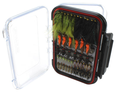 Wild Water Most Popular Flies Mega Assortment, 120 Flies with Large Fly Box | SendIt Sailing