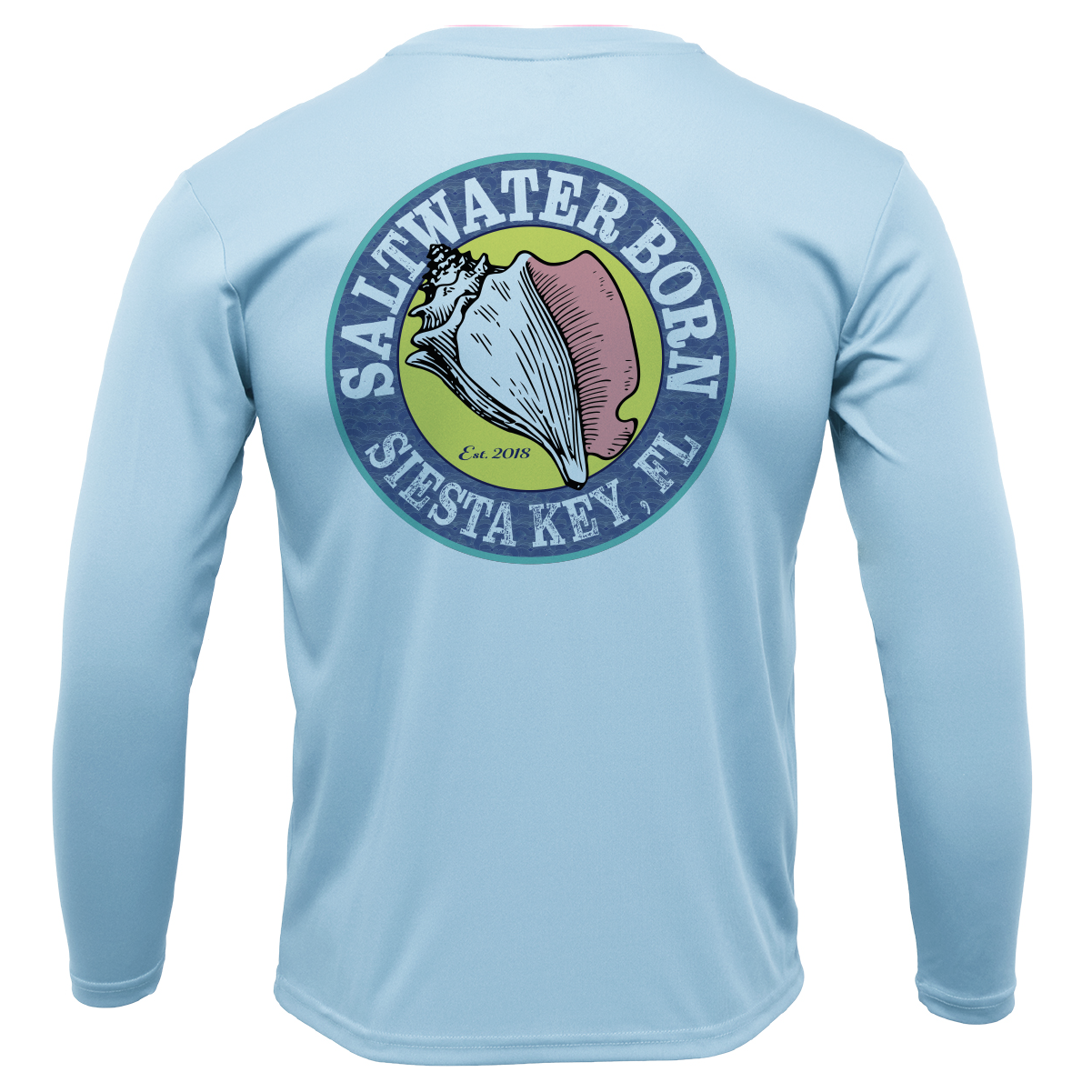 Siesta Key, FL USA Born Long Sleeve UPF 50+ Dry-Fit Shirt