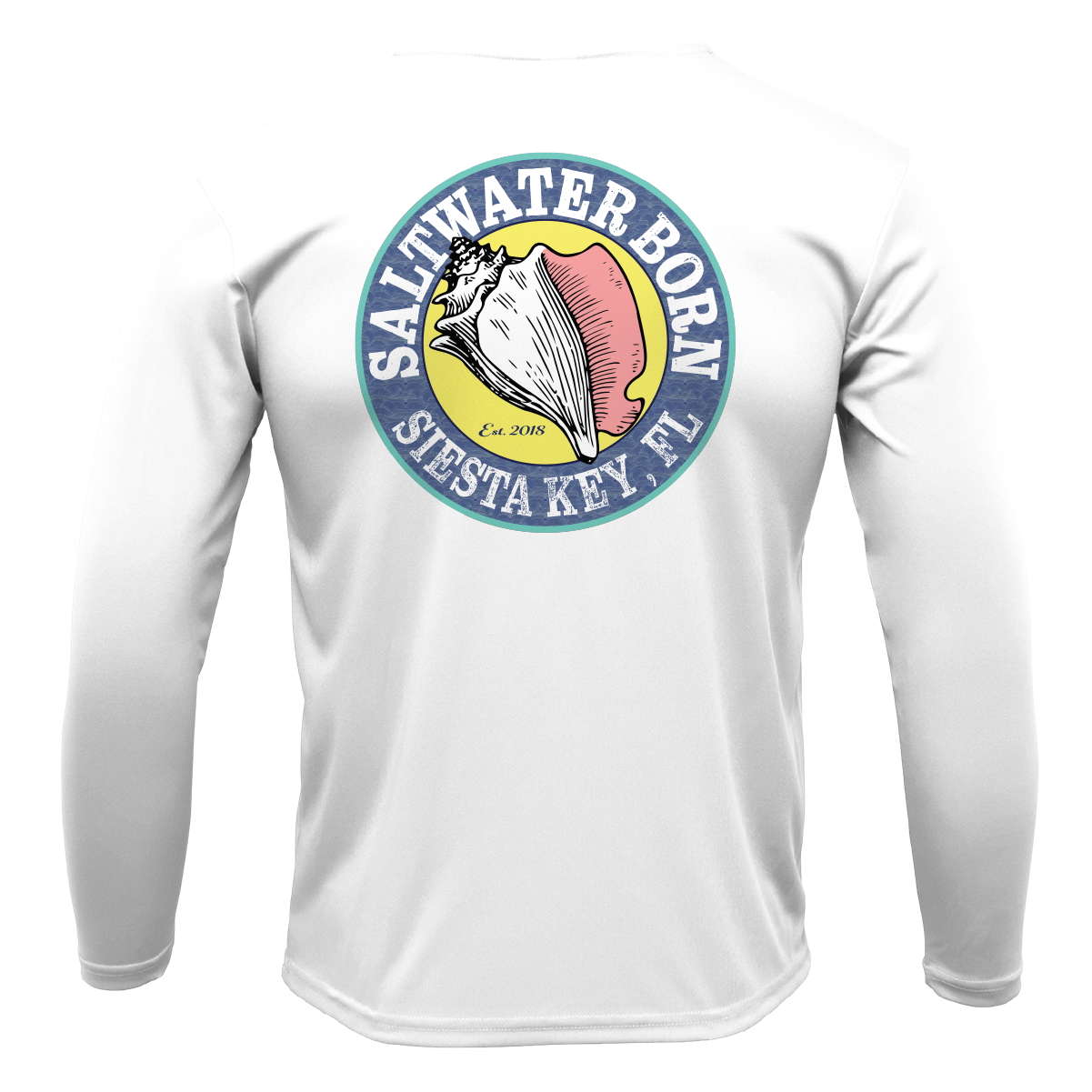 Siesta Key, FL USA Born Long Sleeve UPF 50+ Dry-Fit Shirt