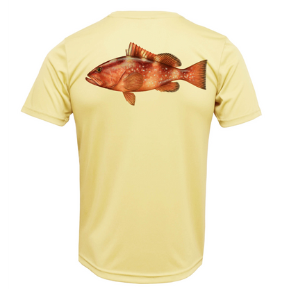 USA Grouper Short Sleeve UPF 50+ Dry-Fit Shirt