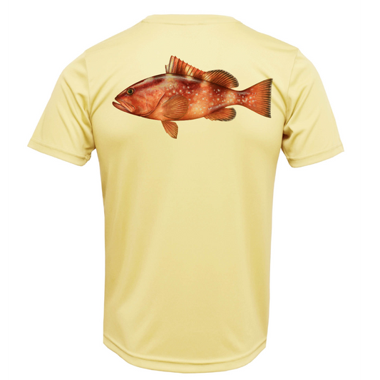 USA Grouper Short Sleeve UPF 50+ Dry-Fit Shirt