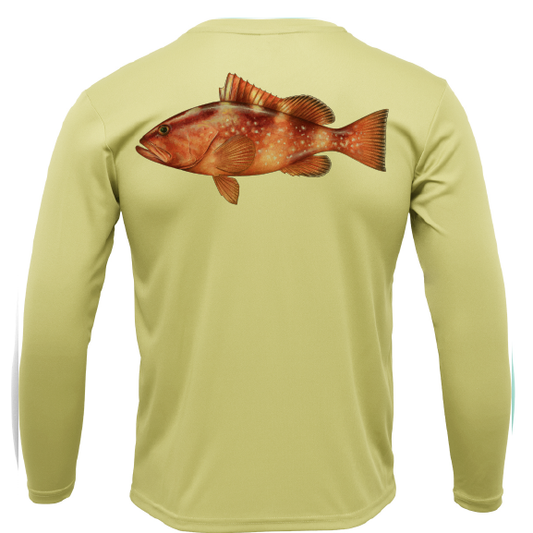 Siesta Key Grouper Long Sleeve UPF 50+ Dry-Fit Shirt