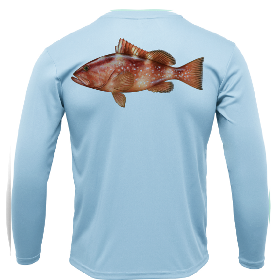 Siesta Key Grouper Long Sleeve UPF 50+ Dry-Fit Shirt