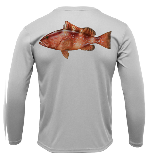 USA Grouper Long Sleeve UPF 50+ Dry-Fit Shirt