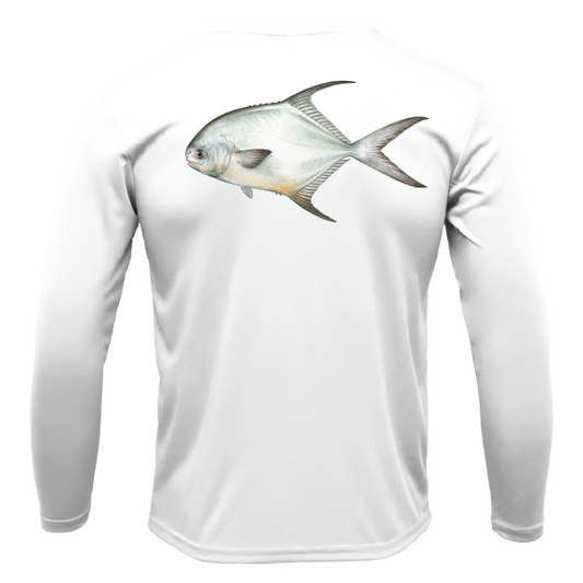 Key West, FL Permit Long Sleeve UPF 50+ Dry-Fit Shirt