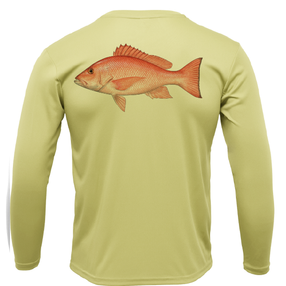 USA Snapper Long Sleeve UPF 50+ Dry-Fit Shirt