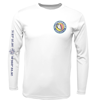 Siesta Key, FL Turtle Long Sleeve UPF 50+ Dry-Fit Shirt