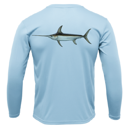 Siesta Key Swordfish Long Sleeve UPF 50+ Dry-Fit Shirt