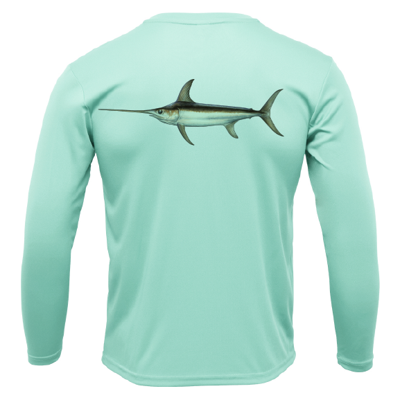 Siesta Key Swordfish Long Sleeve UPF 50+ Dry-Fit Shirt