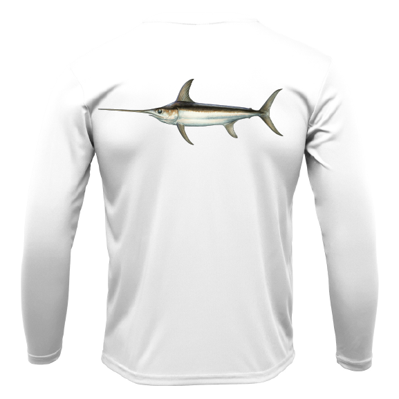 Siesta Key Swordfish Long Sleeve UPF 50+ Dry-Fit Shirt