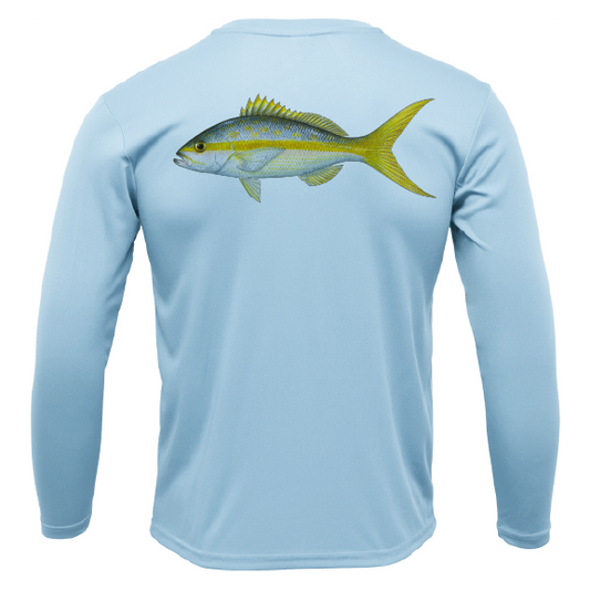 USA Yellowtail Long Sleeve UPF 50+ Dry-Fit Shirt