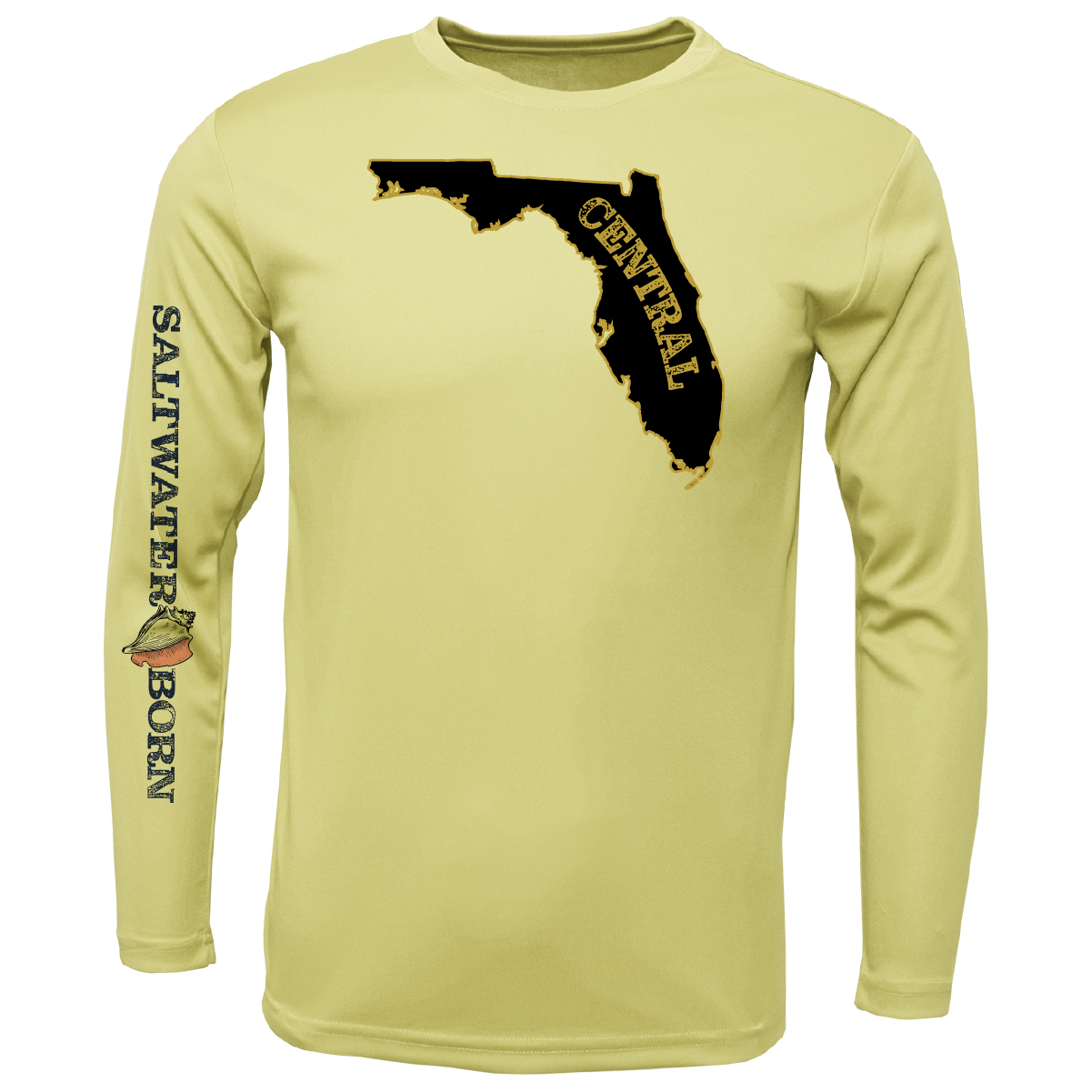 UCF Black and Gold Long-Sleeve UPF 50+ Dry-Fit Shirt