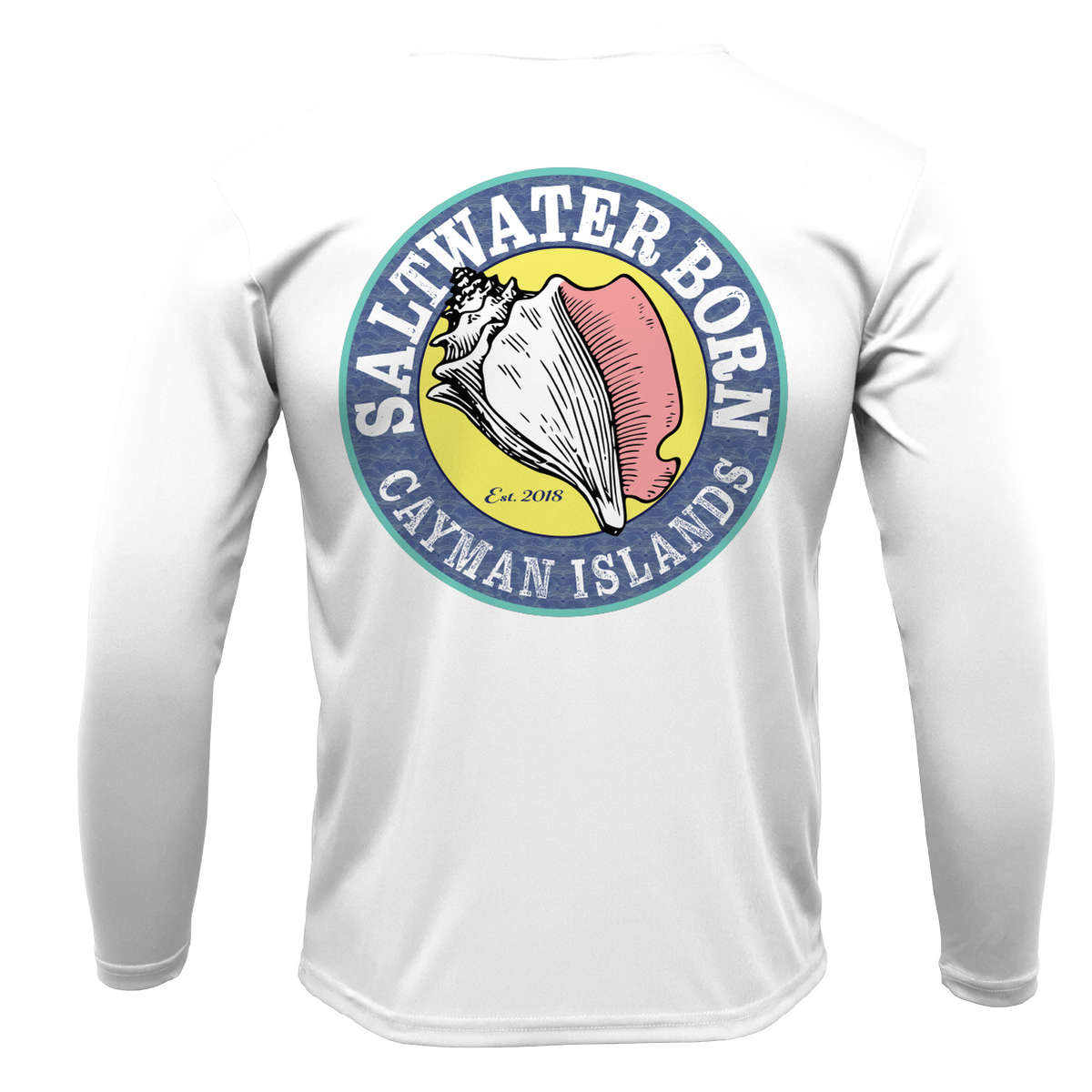 Cayman Islands Diver Men's Long Sleeve UPF 50+ Dry-Fit Shirt