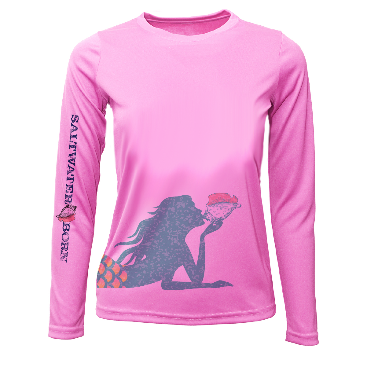 Mermaid Wrap Women's Long Sleeve UPF 50+ Dry-Fit Shirt