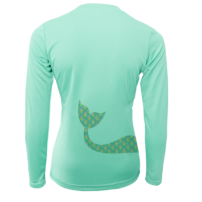 Mermaid Wrap Women's Long Sleeve UPF 50+ Dry-Fit Shirt