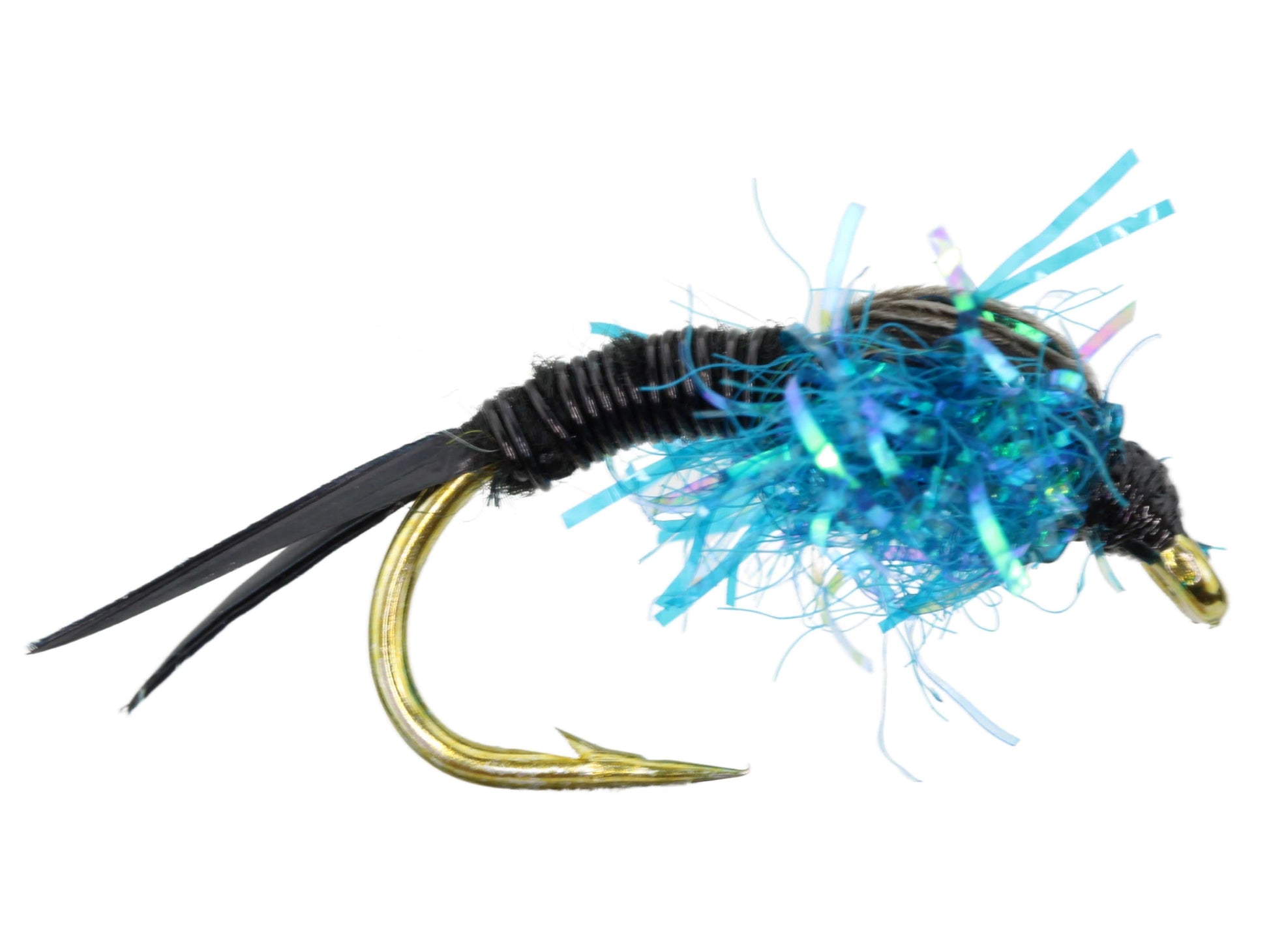 Wild Water Fly Fishing Estaz Stonefly, Metallic Blue, Size 6 (Qty 6) | SendIt Sailing