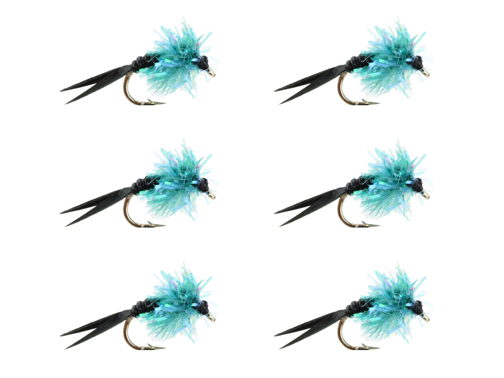 Wild Water Fly Fishing Estaz Stonefly, Metallic Blue, Size 12 (Qty 6) | SendIt Sailing