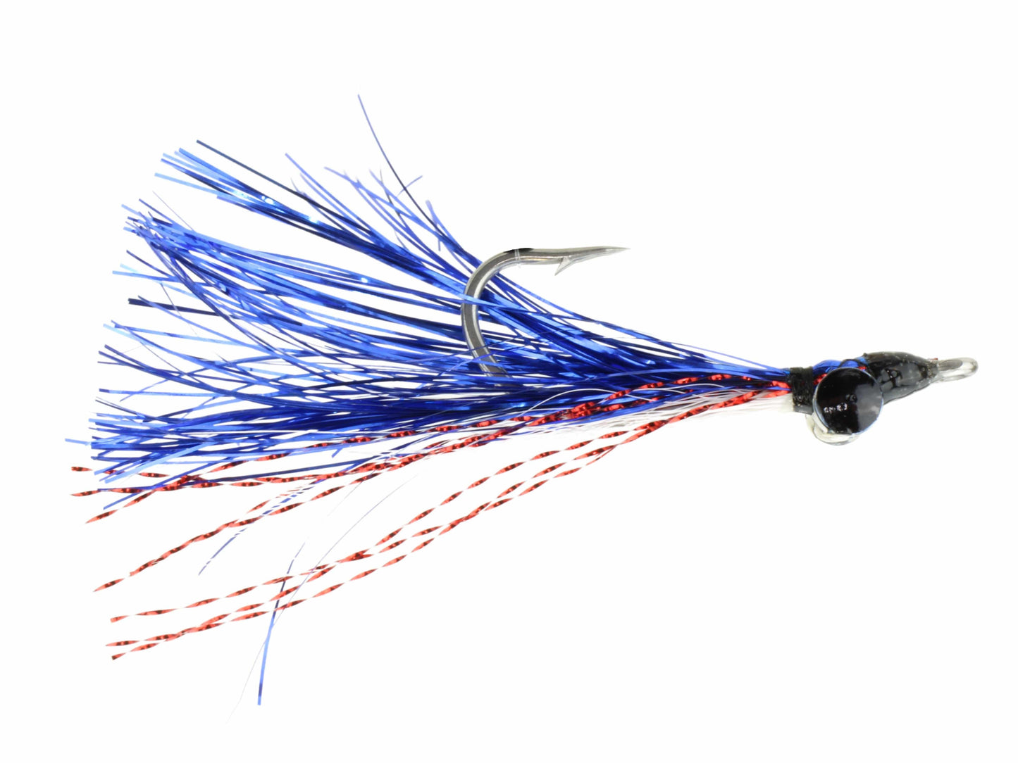 Wild Water Fly Fishing Metallic Blue and Red Heavy Clouser, Size 1/0 (Qty 3) | SendIt Sailing