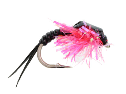 Wild Water Fly Fishing Estaz Stonefly, Metallic Pink, Size 12 (Qty 6) | SendIt Sailing