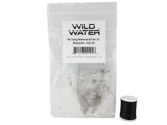 Wild Water Fly Fishing Fly Tying Material Kit, Mosquito | SendIt Sailing