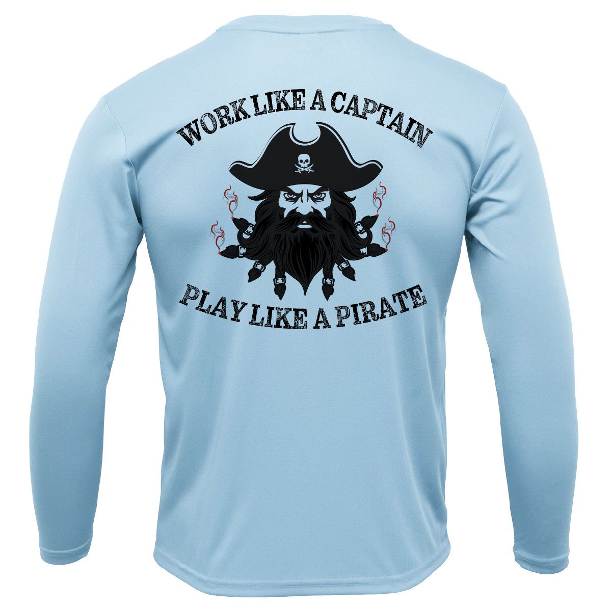 Tampa Bay, FL Blackbeard Men's Long Sleeve UPF 50+ Dry-Fit Shirt