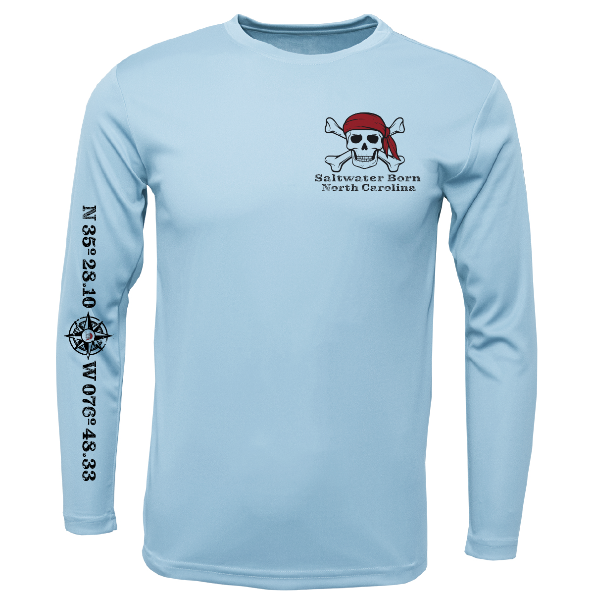 North Carolina Blackbeard Long Sleeve UPF 50+ Dry-Fit Shirt