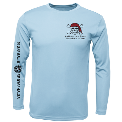 North Carolina Blackbeard Long Sleeve UPF 50+ Dry-Fit Shirt